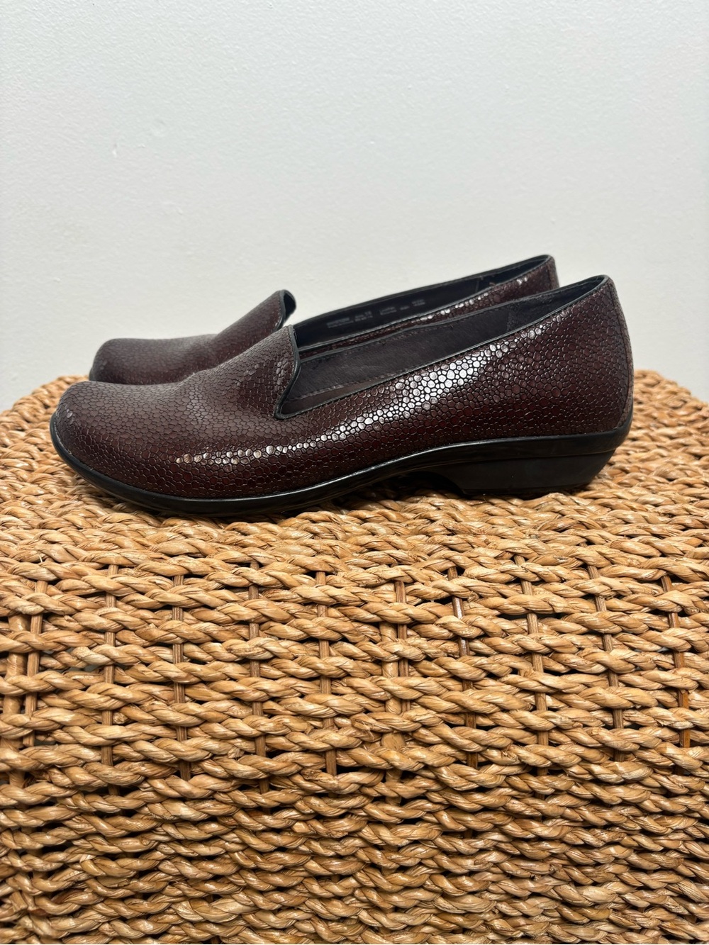 Dansko Olivia Slip On Loafer Shoes Brown Sz EU 38